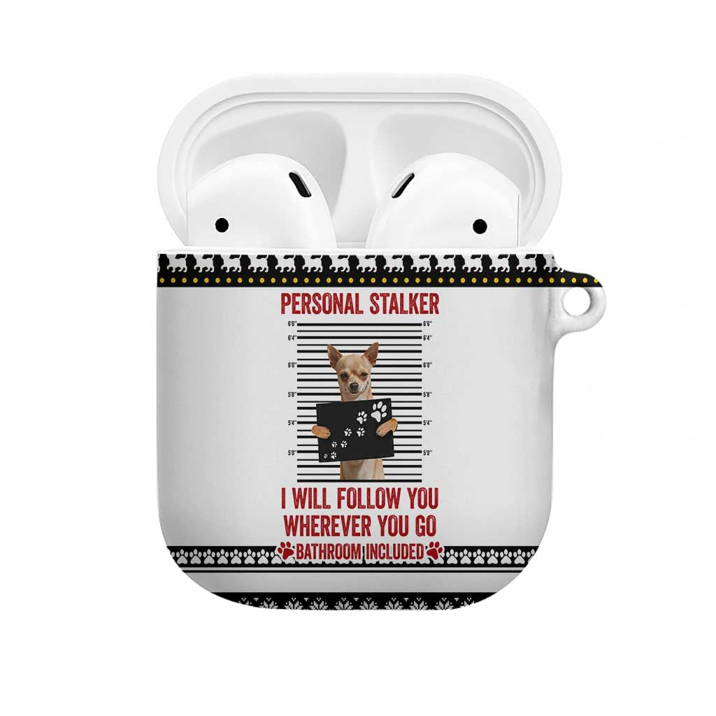 Chihuahua Personal Stalker Christmas AirPods Case Xmas Holiday Patterns - Wonder Print Shop