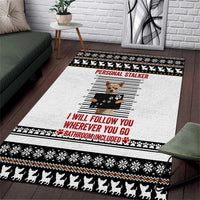 Chihuahua Personal Stalker Christmas Area Rug Xmas Holiday Patterns - Wonder Print Shop