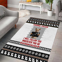 Chihuahua Personal Stalker Christmas Area Rug Xmas Holiday Patterns - Wonder Print Shop