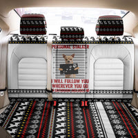 Chihuahua Personal Stalker Christmas Back Car Seat Cover Xmas Holiday Patterns - Wonder Print Shop