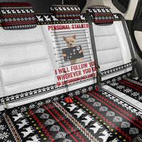Chihuahua Personal Stalker Christmas Back Car Seat Cover Xmas Holiday Patterns - Wonder Print Shop