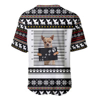 Chihuahua Personal Stalker Christmas Baseball Jersey Xmas Holiday Patterns - Wonder Print Shop