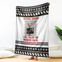 Chihuahua Personal Stalker Christmas Blanket Xmas Holiday Patterns - Wonder Print Shop