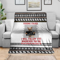 Chihuahua Personal Stalker Christmas Blanket Xmas Holiday Patterns - Wonder Print Shop