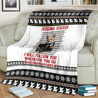Chihuahua Personal Stalker Christmas Blanket Xmas Holiday Patterns - Wonder Print Shop