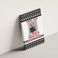 Chihuahua Personal Stalker Christmas Canvas Wall Art Xmas Holiday Patterns - Wonder Print Shop