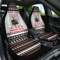 Chihuahua Personal Stalker Christmas Car Seat Cover Xmas Holiday Patterns - Wonder Print Shop