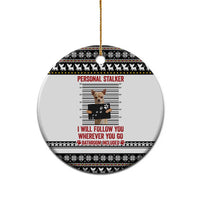 Chihuahua Personal Stalker Christmas Ceramic Ornament Xmas Holiday Patterns - Wonder Print Shop