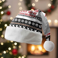 Chihuahua Personal Stalker Christmas Santa Hat Xmas Holiday Patterns - Wonder Print Shop
