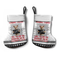 Chihuahua Personal Stalker Christmas Stocking Xmas Holiday Patterns - Wonder Print Shop