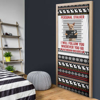 Chihuahua Personal Stalker Christmas Door Cover Xmas Holiday Patterns - Wonder Print Shop