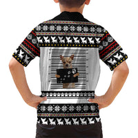 Chihuahua Personal Stalker Christmas Family Matching Long Sleeve Bodycon Dress and Hawaiian Shirt Xmas Holiday Patterns - Wonder Print Shop