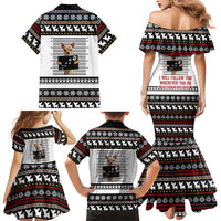 Chihuahua Personal Stalker Christmas Family Matching Mermaid Dress and Hawaiian Shirt Xmas Holiday Patterns - Wonder Print Shop