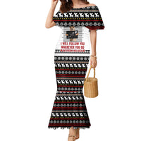 Chihuahua Personal Stalker Christmas Family Matching Mermaid Dress and Hawaiian Shirt Xmas Holiday Patterns - Wonder Print Shop