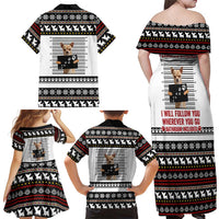Chihuahua Personal Stalker Christmas Family Matching Off Shoulder Maxi Dress and Hawaiian Shirt Xmas Holiday Patterns - Wonder Print Shop