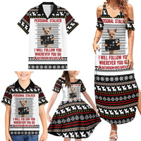 Chihuahua Personal Stalker Christmas Family Matching Summer Maxi Dress and Hawaiian Shirt Xmas Holiday Patterns - Wonder Print Shop