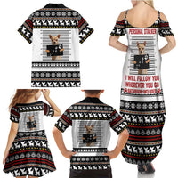 Chihuahua Personal Stalker Christmas Family Matching Summer Maxi Dress and Hawaiian Shirt Xmas Holiday Patterns - Wonder Print Shop