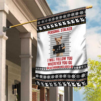 Chihuahua Personal Stalker Christmas Garden Flag Xmas Holiday Patterns - Wonder Print Shop
