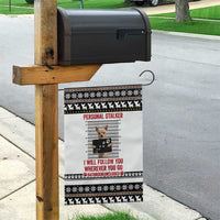 Chihuahua Personal Stalker Christmas Garden Flag Xmas Holiday Patterns - Wonder Print Shop