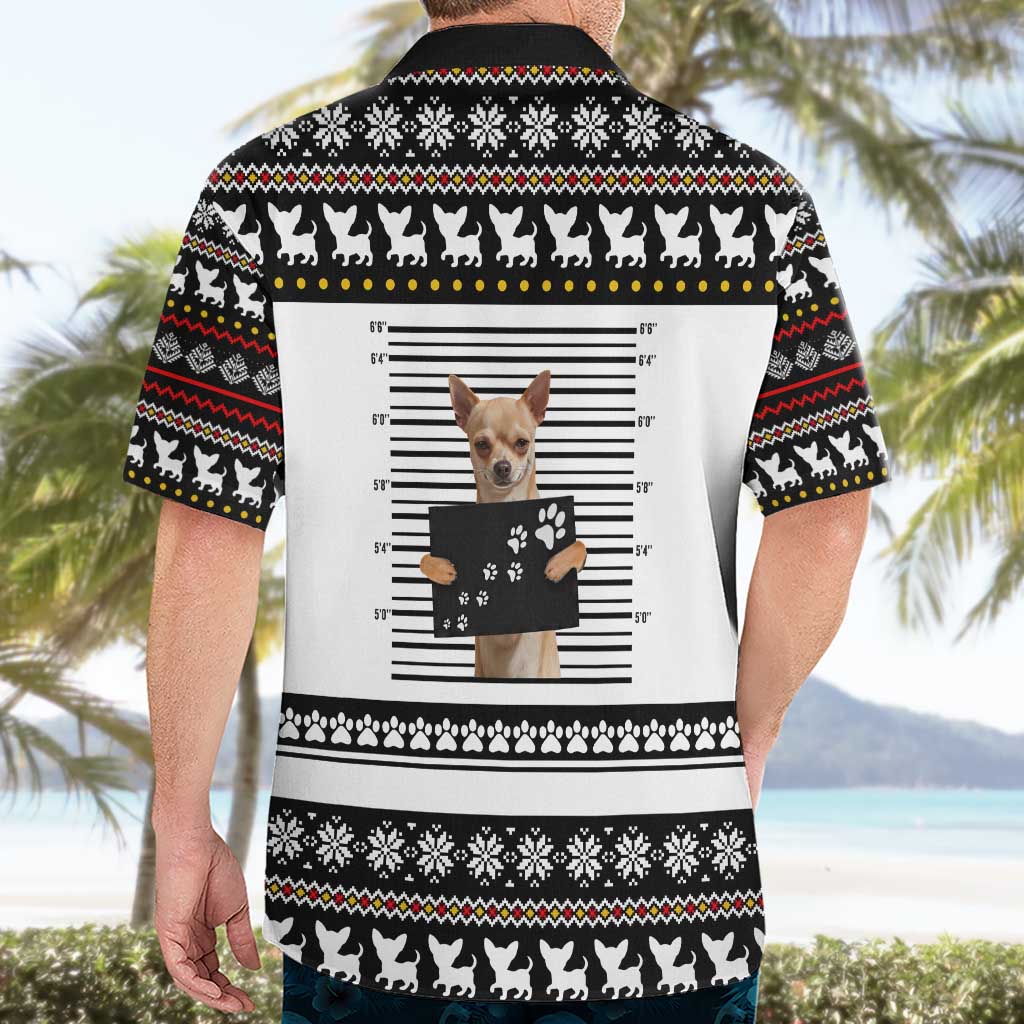 Chihuahua Personal Stalker Christmas Hawaiian Shirt Xmas Holiday Patterns - Wonder Print Shop
