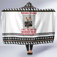 Chihuahua Personal Stalker Christmas Hooded Blanket Xmas Holiday Patterns - Wonder Print Shop
