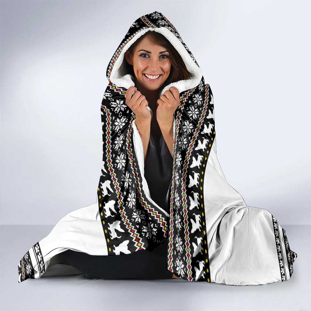 Chihuahua Personal Stalker Christmas Hooded Blanket Xmas Holiday Patterns - Wonder Print Shop