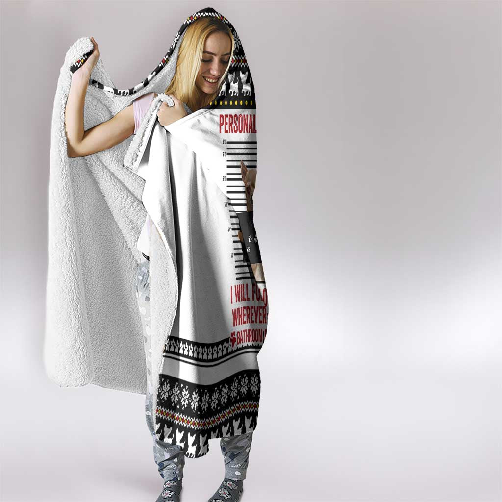 Chihuahua Personal Stalker Christmas Hooded Blanket Xmas Holiday Patterns - Wonder Print Shop