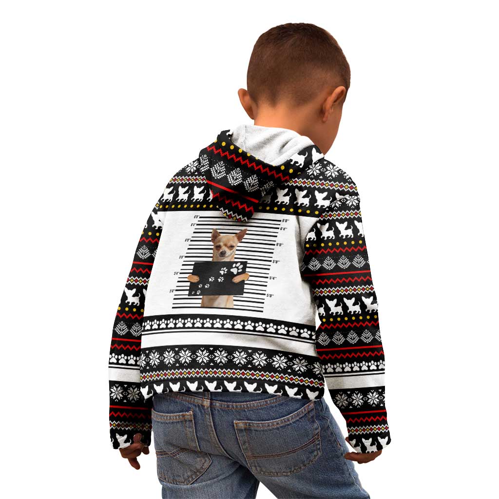 Chihuahua Personal Stalker Christmas Kid Hoodie Xmas Holiday Patterns - Wonder Print Shop