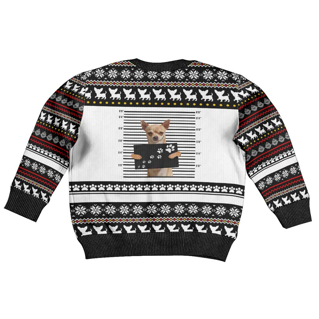 Chihuahua Personal Stalker Christmas Kid Ugly Christmas Sweater Xmas Holiday Patterns - Wonder Print Shop
