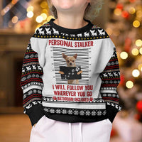 Chihuahua Personal Stalker Christmas Kid Ugly Christmas Sweater Xmas Holiday Patterns - Wonder Print Shop