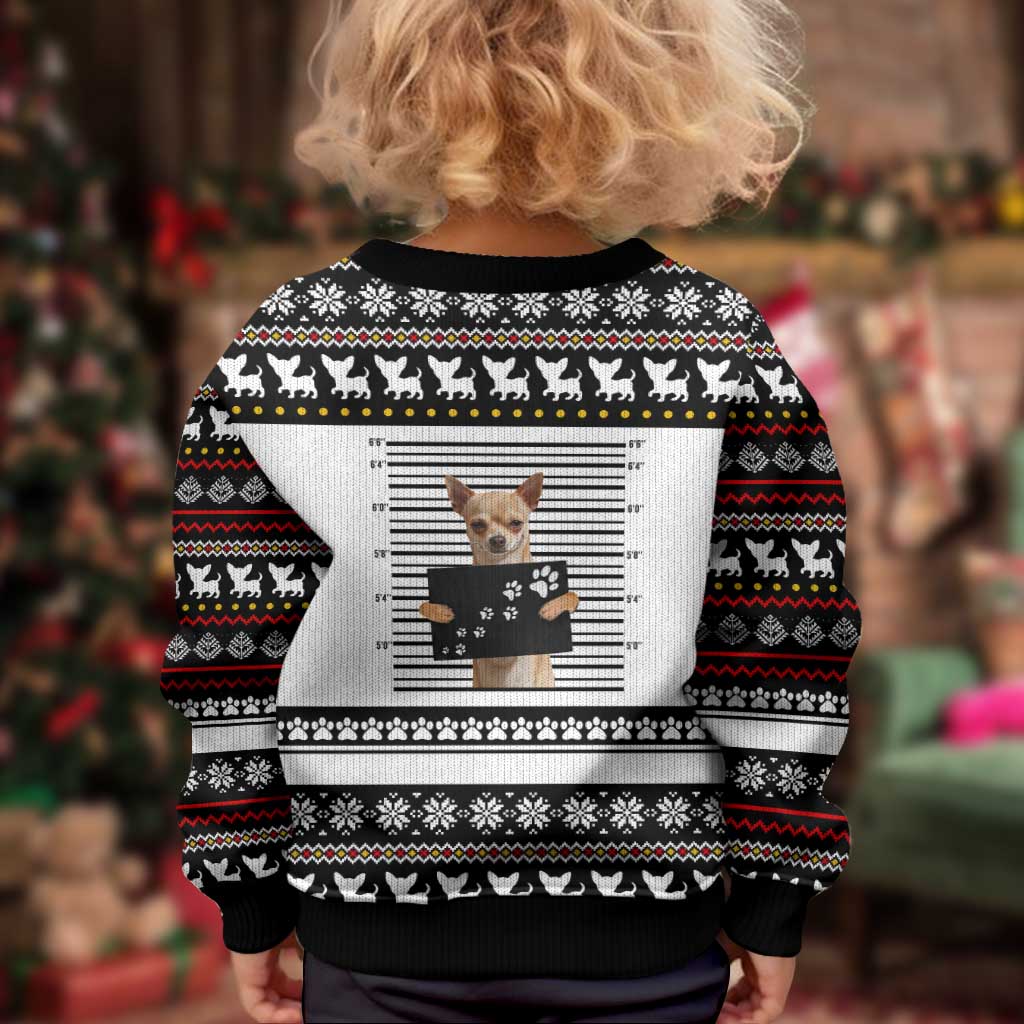 Chihuahua Personal Stalker Christmas Kid Ugly Christmas Sweater Xmas Holiday Patterns - Wonder Print Shop