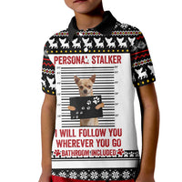 Chihuahua Personal Stalker Christmas Kid Polo Shirt Xmas Holiday Patterns - Wonder Print Shop