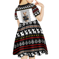 Chihuahua Personal Stalker Christmas Kid Short Sleeve Dress Xmas Holiday Patterns - Wonder Print Shop