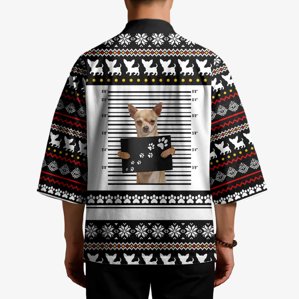 Chihuahua Personal Stalker Christmas Kimono Xmas Holiday Patterns - Wonder Print Shop