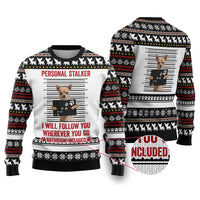 Chihuahua Personal Stalker Christmas Ugly Christmas Sweater Xmas Holiday Patterns - Wonder Print Shop