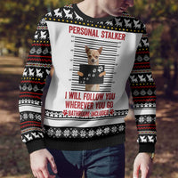 Chihuahua Personal Stalker Christmas Ugly Christmas Sweater Xmas Holiday Patterns - Wonder Print Shop