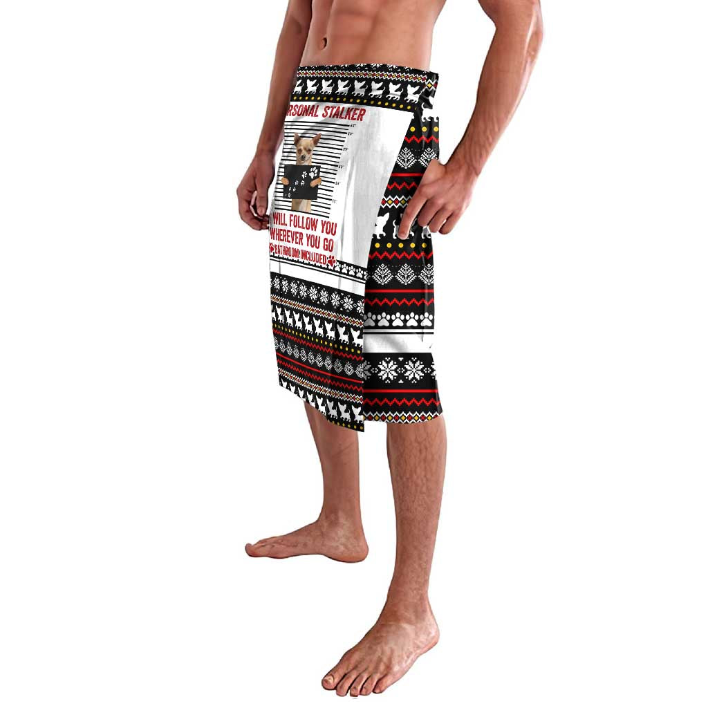 Chihuahua Personal Stalker Christmas Lavalava Xmas Holiday Patterns - Wonder Print Shop
