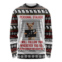 Chihuahua Personal Stalker Christmas Long Sleeve Shirt Xmas Holiday Patterns - Wonder Print Shop