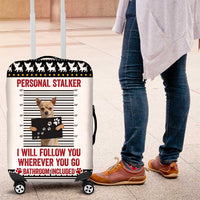 Chihuahua Personal Stalker Christmas Luggage Cover Xmas Holiday Patterns - Wonder Print Shop