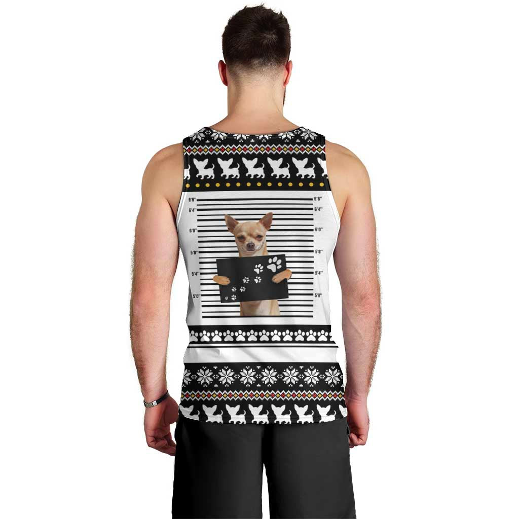 Chihuahua Personal Stalker Christmas Men Tank Top Xmas Holiday Patterns - Wonder Print Shop