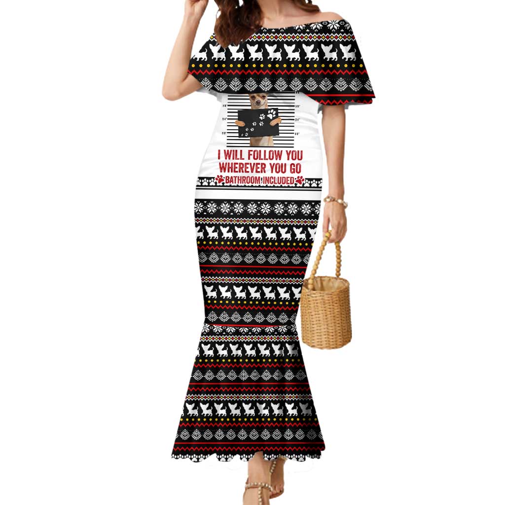 Chihuahua Personal Stalker Christmas Mermaid Dress Xmas Holiday Patterns - Wonder Print Shop