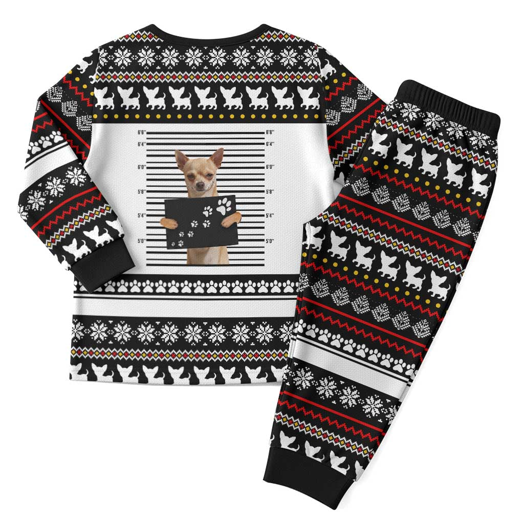 Chihuahua Personal Stalker Christmas Pajama Set Xmas Holiday Patterns - Wonder Print Shop
