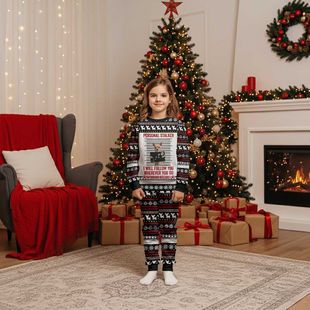 Chihuahua Personal Stalker Christmas Pajama Set Xmas Holiday Patterns - Wonder Print Shop