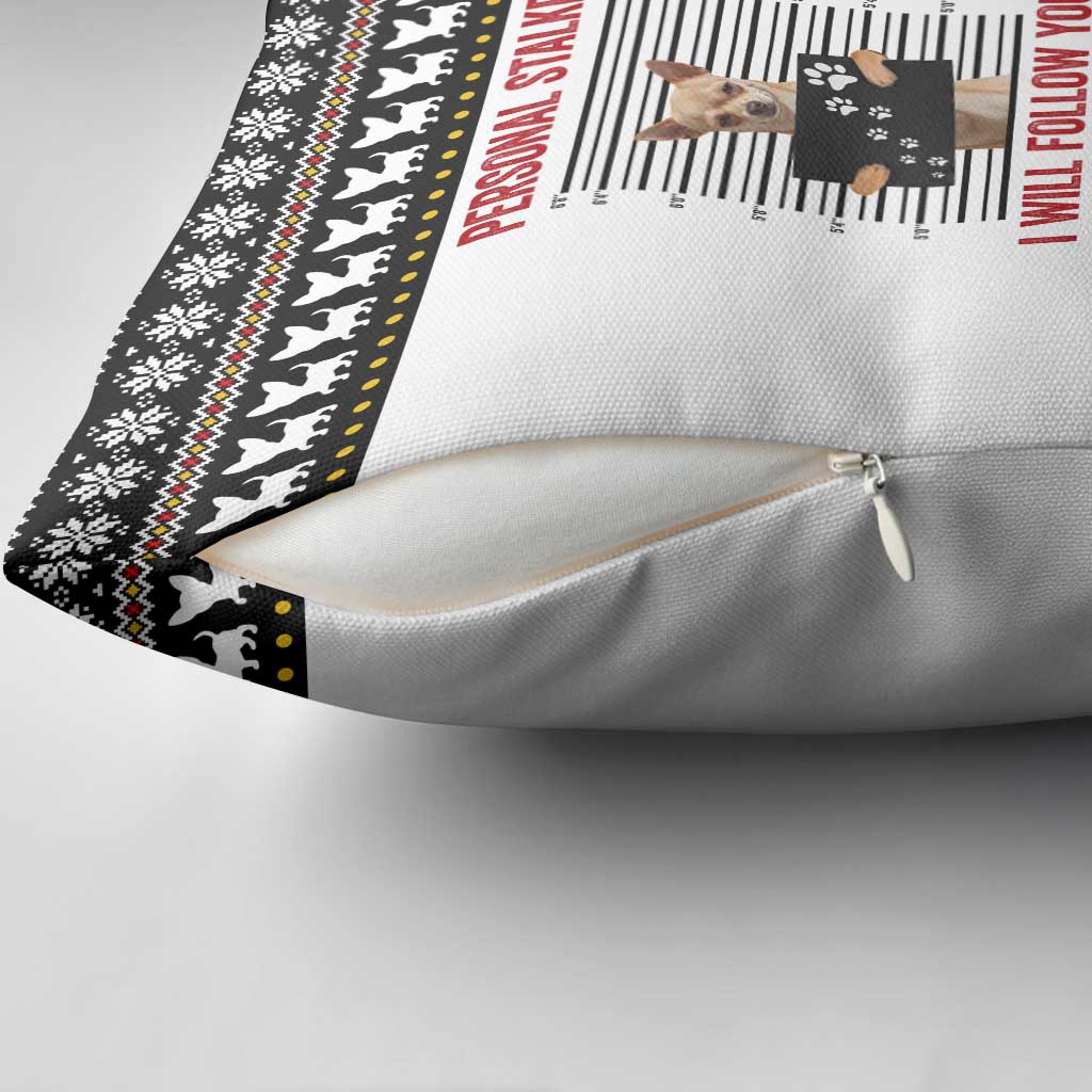 Chihuahua Personal Stalker Christmas Pillow Cover Xmas Holiday Patterns - Wonder Print Shop