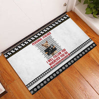 Chihuahua Personal Stalker Christmas Rubber Doormat Xmas Holiday Patterns - Wonder Print Shop