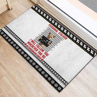 Chihuahua Personal Stalker Christmas Rubber Doormat Xmas Holiday Patterns - Wonder Print Shop