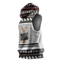 Chihuahua Personal Stalker Christmas Sleeveless Hoodie Xmas Holiday Patterns - Wonder Print Shop