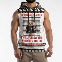 Chihuahua Personal Stalker Christmas Sleeveless Hoodie Xmas Holiday Patterns - Wonder Print Shop