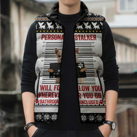 Chihuahua Personal Stalker Christmas Sleeveless Puffer Jacket Xmas Holiday Patterns - Wonder Print Shop