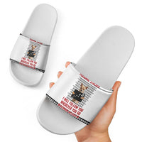 Chihuahua Personal Stalker Christmas Slide Sandals Xmas Holiday Patterns - Wonder Print Shop